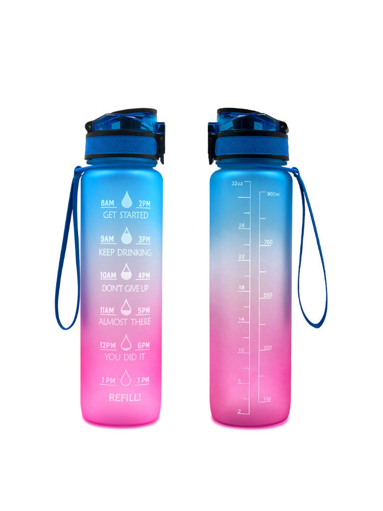 1000ml Transparent Kawaii BPA-Free Water Bottle