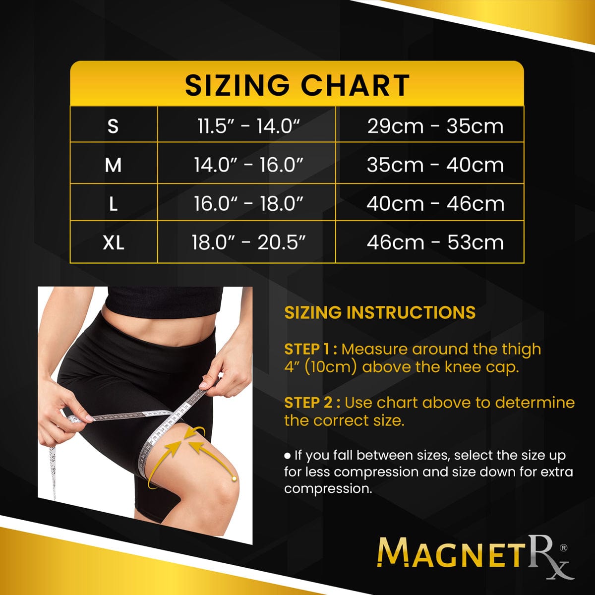 Magnetic Therapy Knee Compression Sleeves Pair