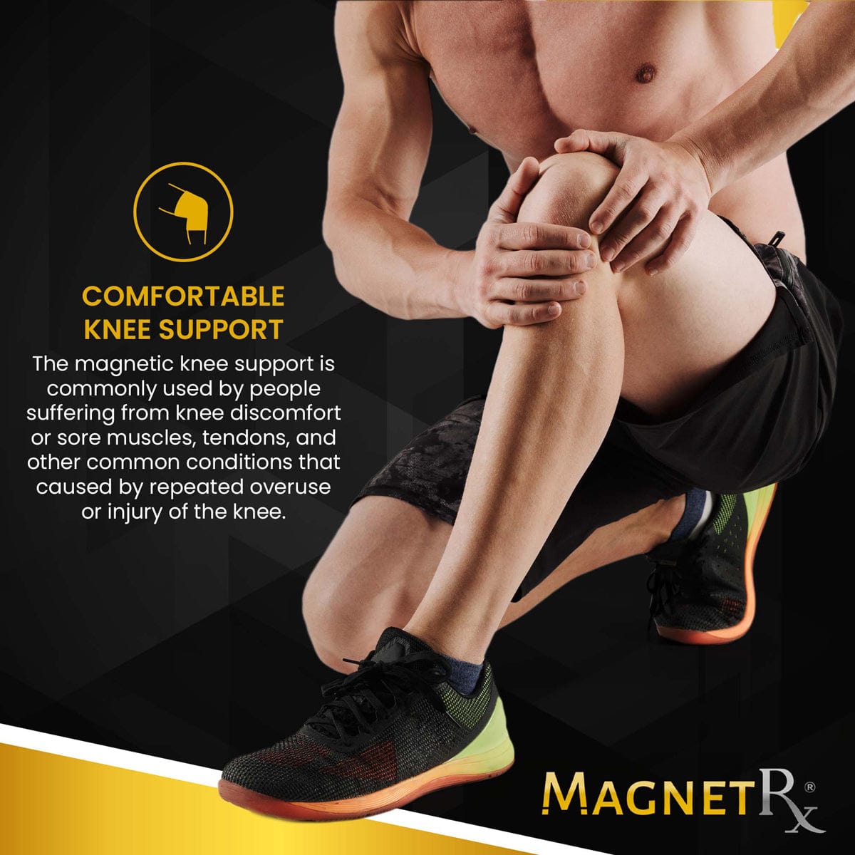 Magnetic Therapy Knee Compression Sleeves Pair