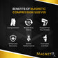 Magnetic Therapy Knee Compression Sleeves Pair