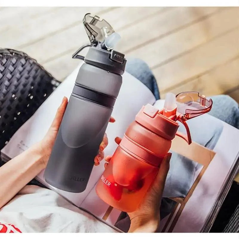 Portable Tritan Sports Water Bottle With Straw