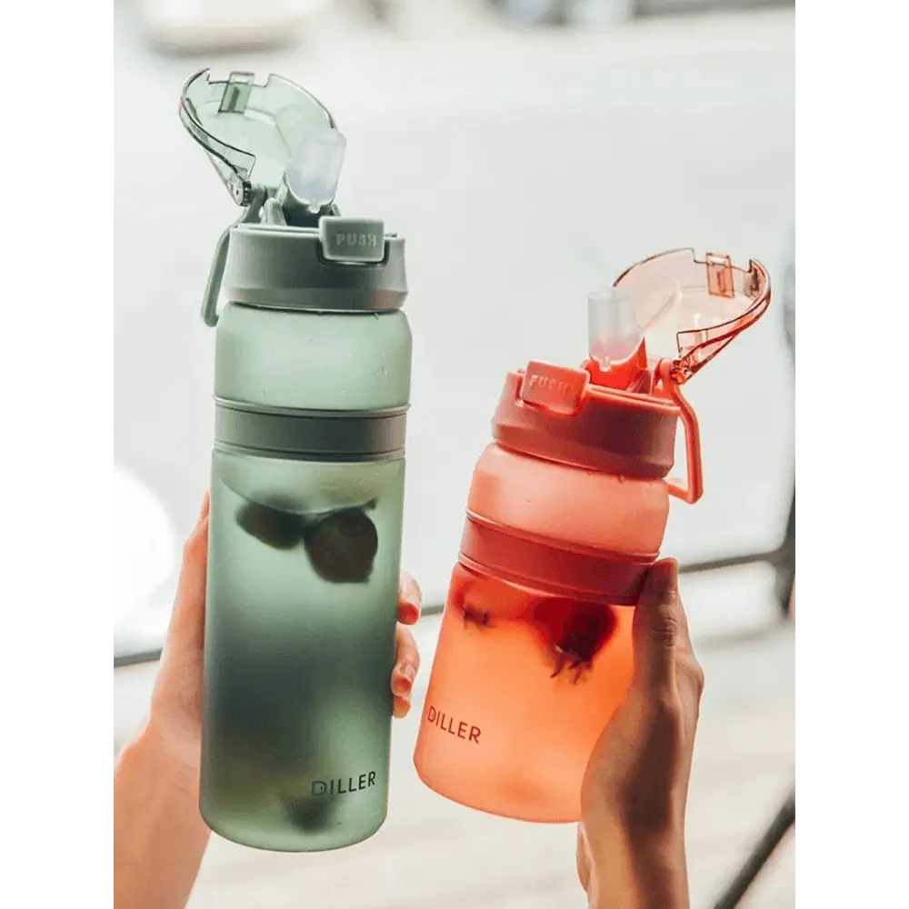 Portable Tritan Sports Water Bottle With Straw